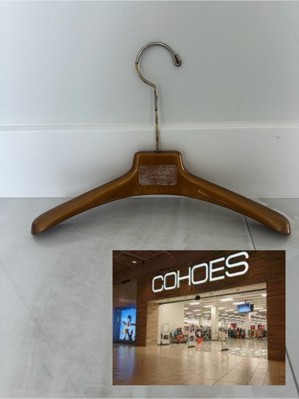 Rare Vintage “COHOES Mfg Co” Hanger Closed in 1989